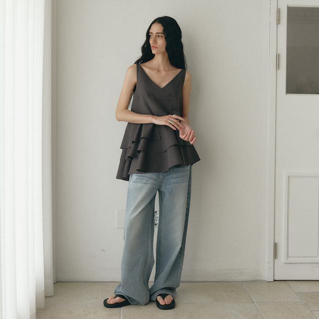 CLASSIC MID-RISE DENIM PANTS [BLUE]