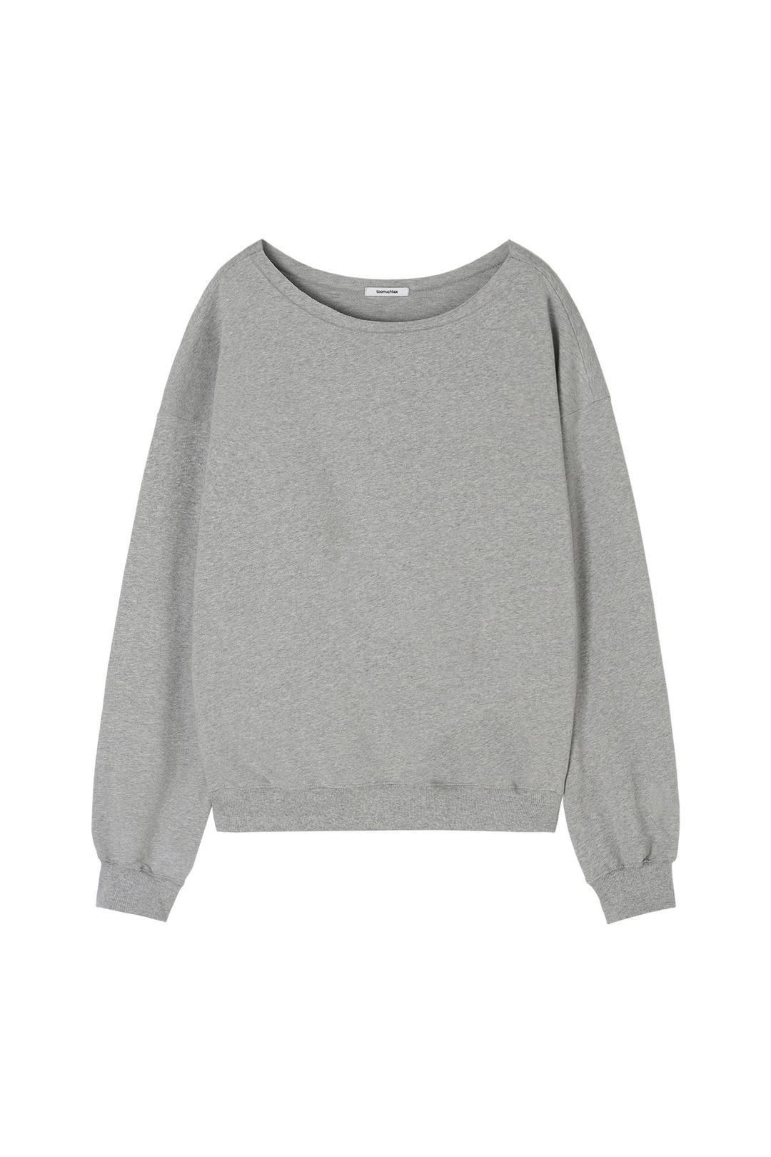 ASYMMETRIC ONE SHOULDER SWEATSHIRT (GREY)