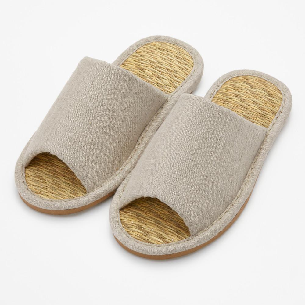 [MUJI] 다다미 마 평직 슬리퍼 거실 여름 골풀 실내화 천연소재