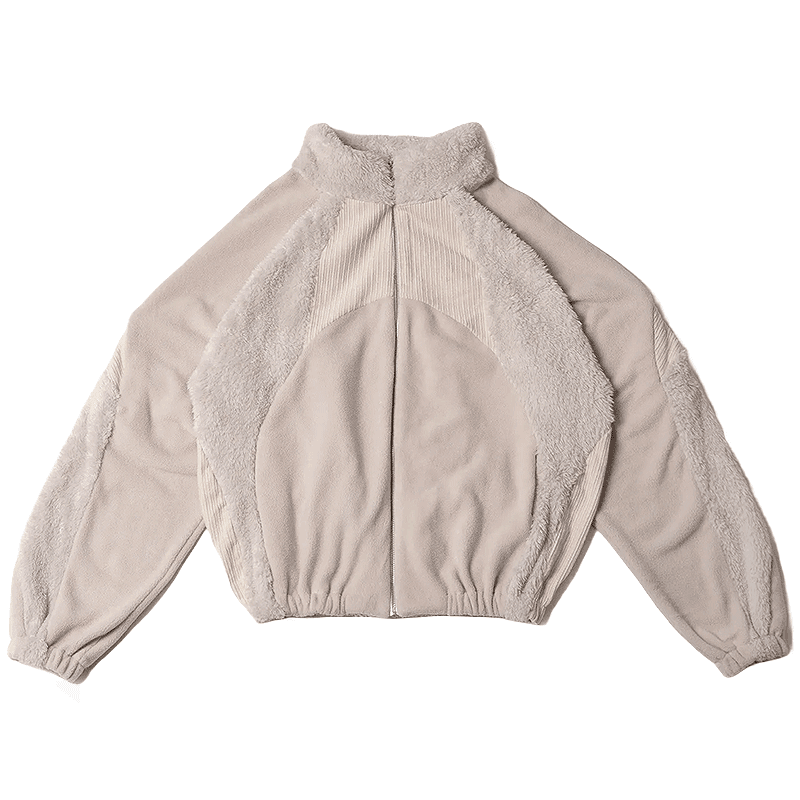 [FRAGILE] Ivory Fluffy Fleece Jacket