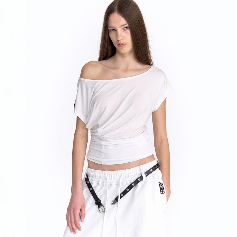 CAR PLATE DRAPED TOP (WHITE)