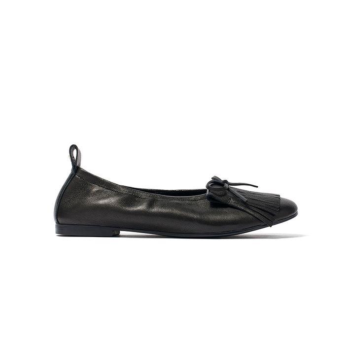 BUN FRINGE FLAT, BLACK