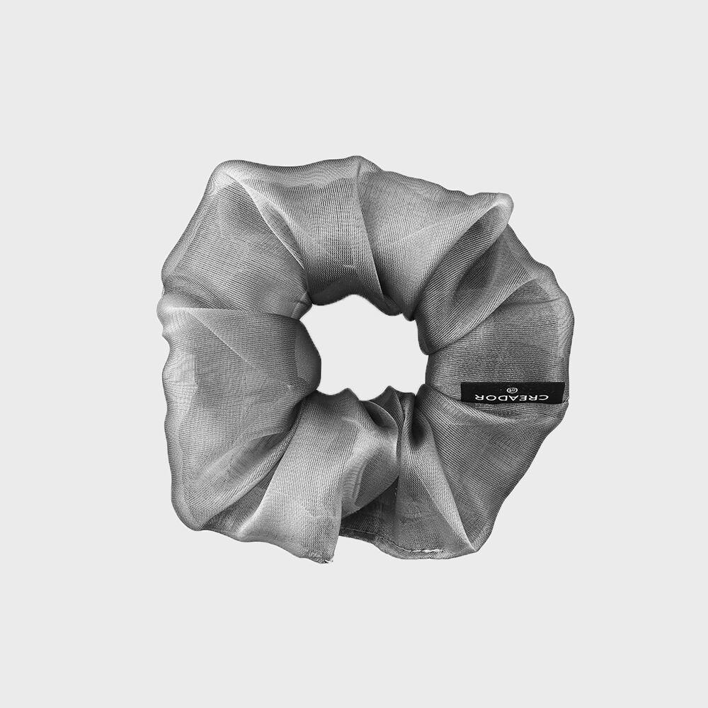 grey seethrough scrunchy