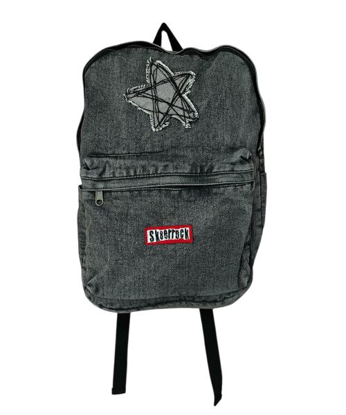 Doodle Star Denim Backpack ((black))