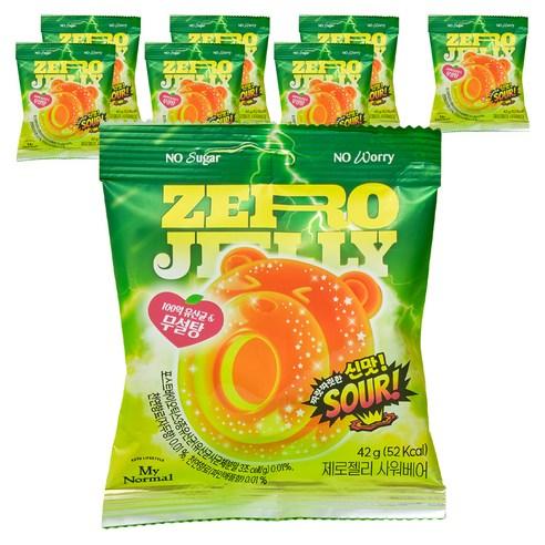 마이노멀 제로젤리 사워베어, 42g, 8개 - 초콜릿/사탕/젤리/껌 | 쿠팡
