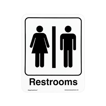 BH original sign_Restrooms