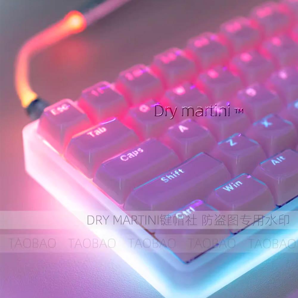 젤리 푸딩 크리스탈 반투명 키캡 MDA PC 한무무 기계식 키보드 독거미 키캡