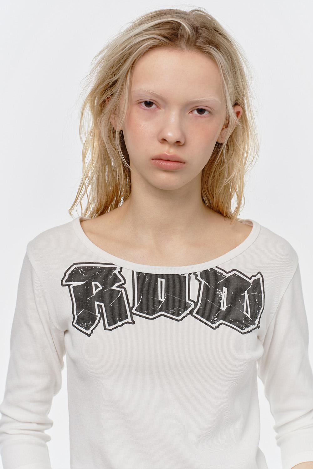 RAW THREE-QUARTER T-SHIRT, WHITE