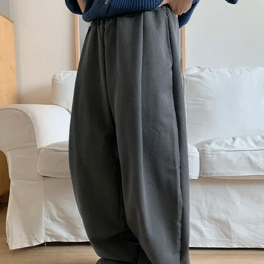 [1천장돌파][unisex] 텔트 핀턱 밴딩 와이드 슬랙스 (3color)