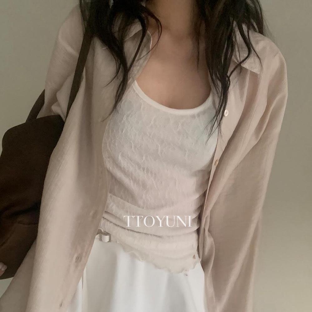 떠유니 포스터 poster 아델 레이스 홀터 나시 레이어드 날라리 봄신상 떠유니