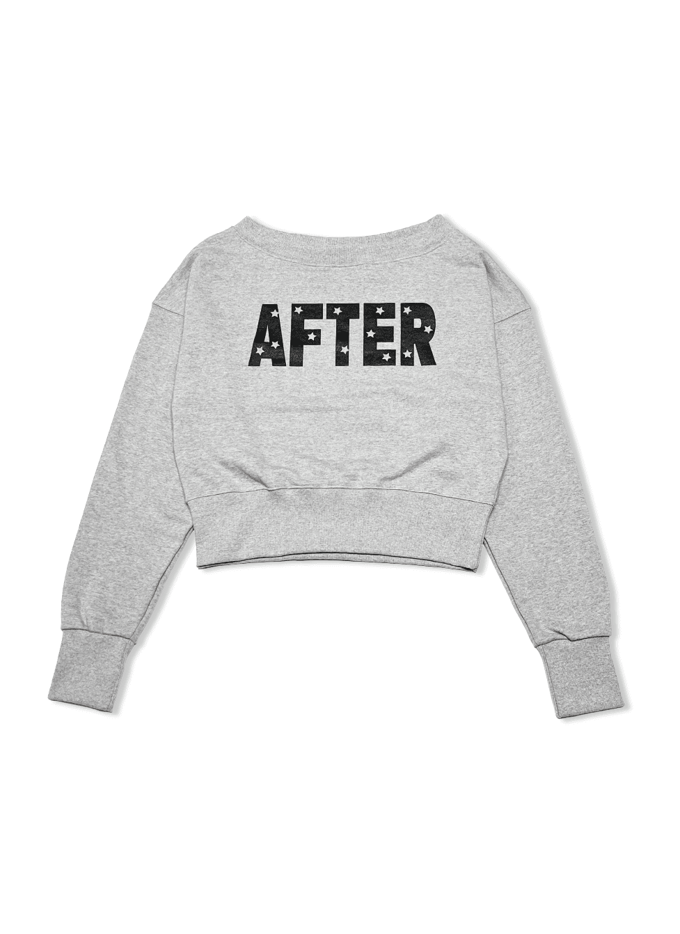 Open Shoulder Sweatshirt (M.Grey)