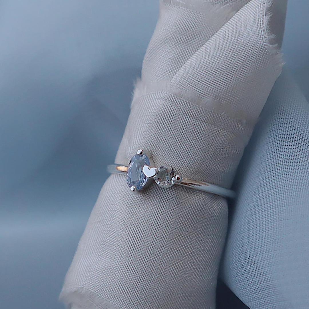 sapphire♥aquamarine Ring