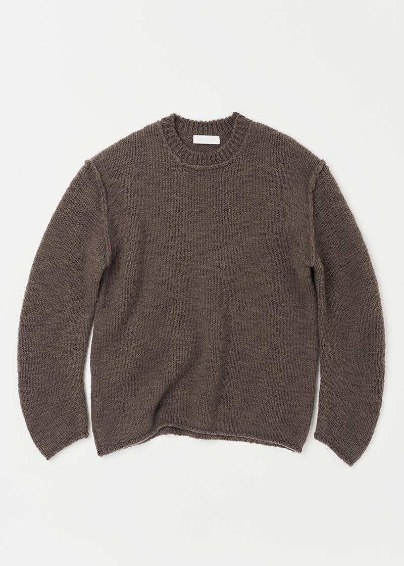 (REORDER) BALLOON SLEEVE SWEATER IN ASH BROWN