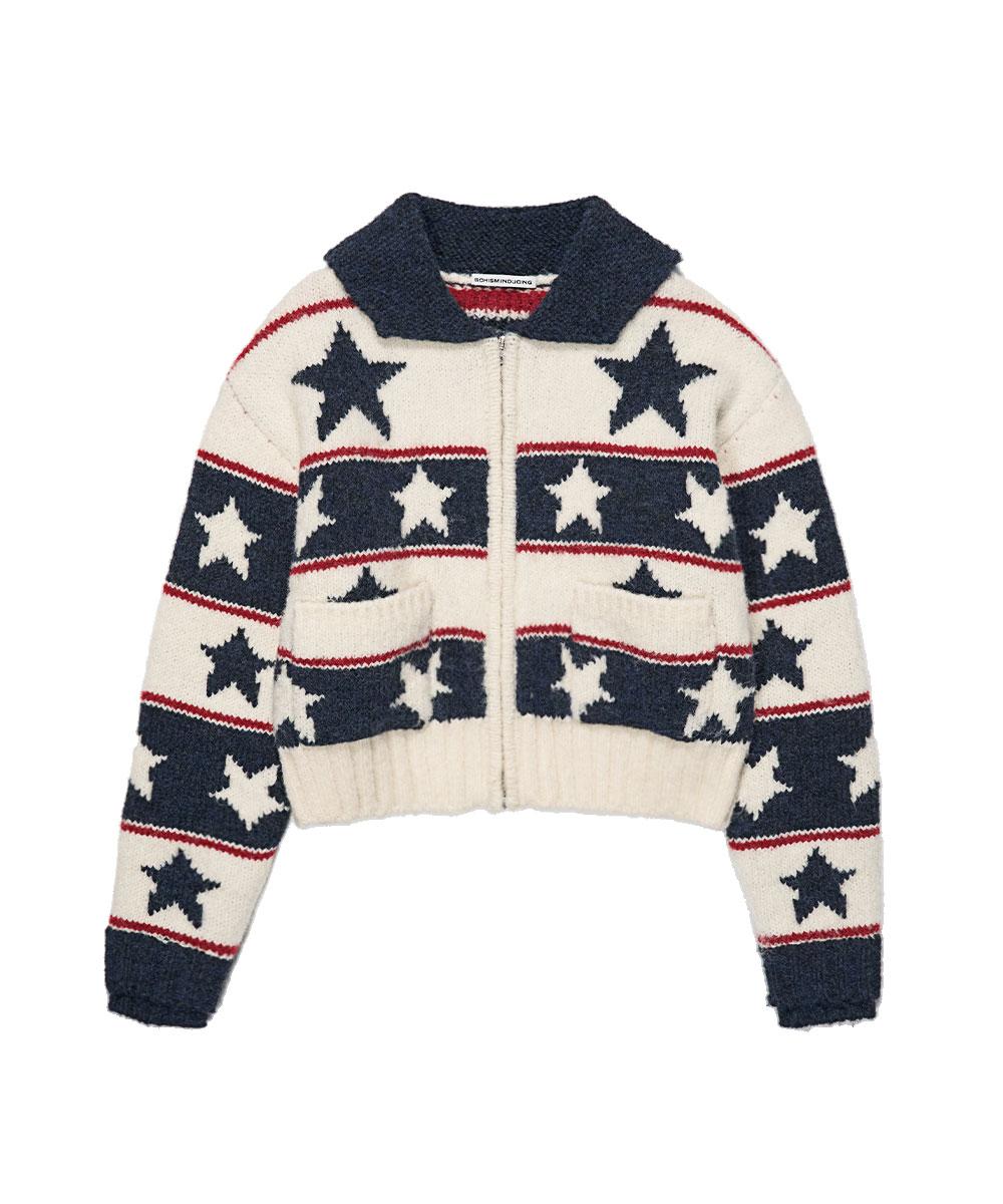STARS COWICHAN ZIP CARDIGAN NAVY (09.25 예약배송)