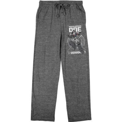 Transformers One Optimus Prime Men's Heather Gray Sleep Pajama Pants-XL