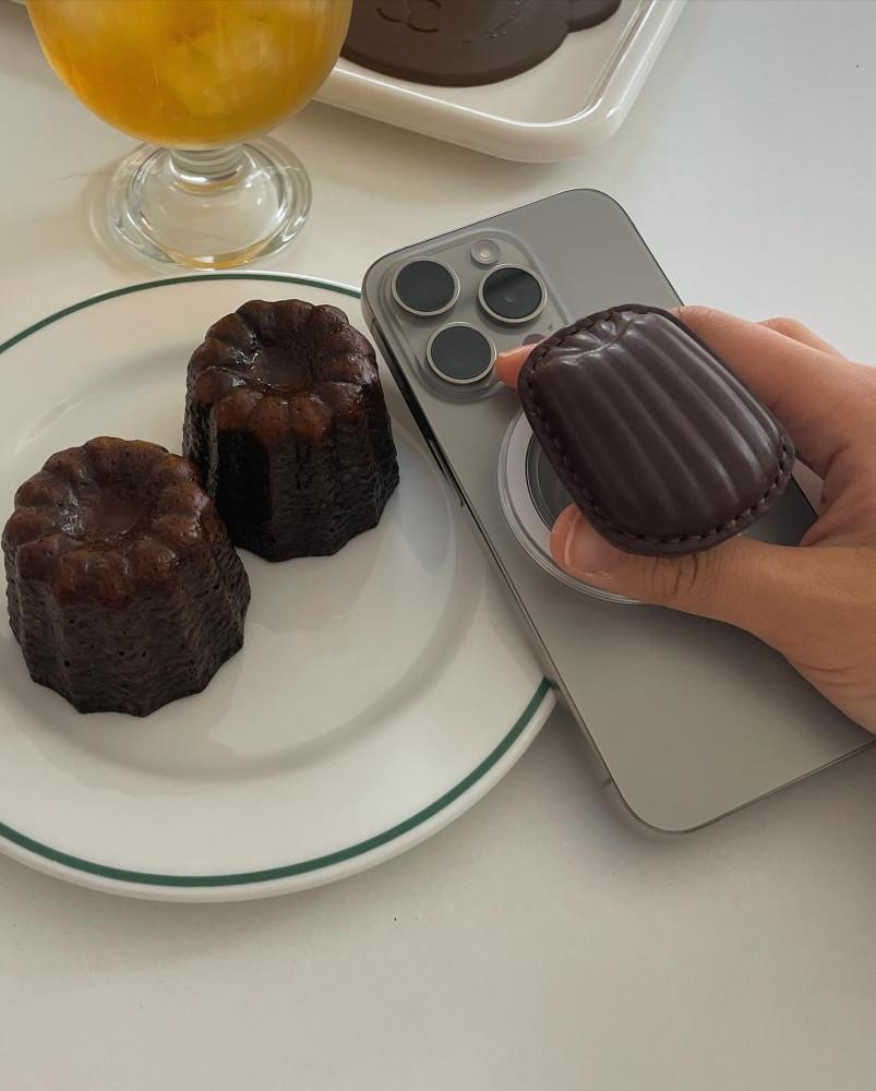 [umuz] 까눌레 가죽 스마트톡 / 가죽 까눌레 키링