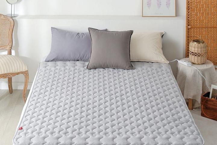 특허받은쿠션감 에어셀 순면 인체감지 워셔블 전기요 카모플라쥬2.0