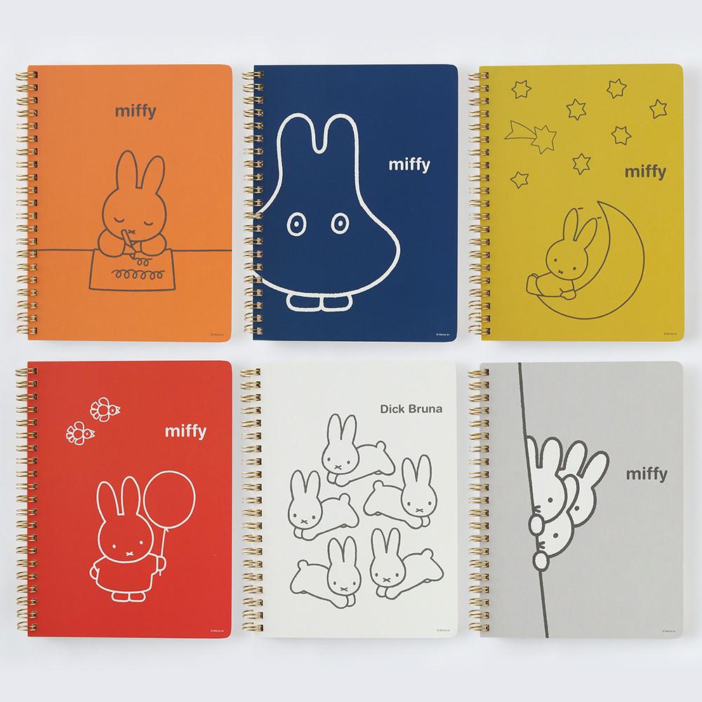 딕부르너 미피 캐릭터 일러스트 스프링 노트 B6 유선 노트 공책