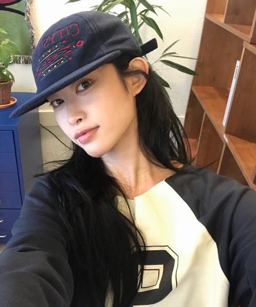 아즈텍 시티스케이프 플리스 캡_네이비