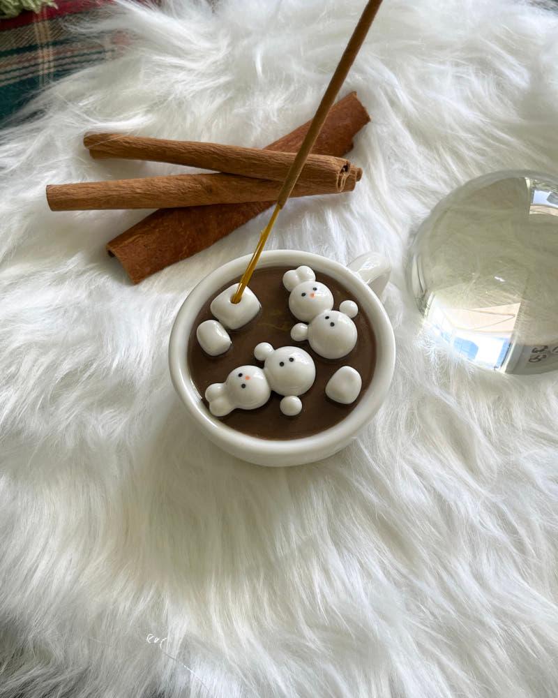 핫초코 퐁당 토끼 마시멜로우 인센스홀더