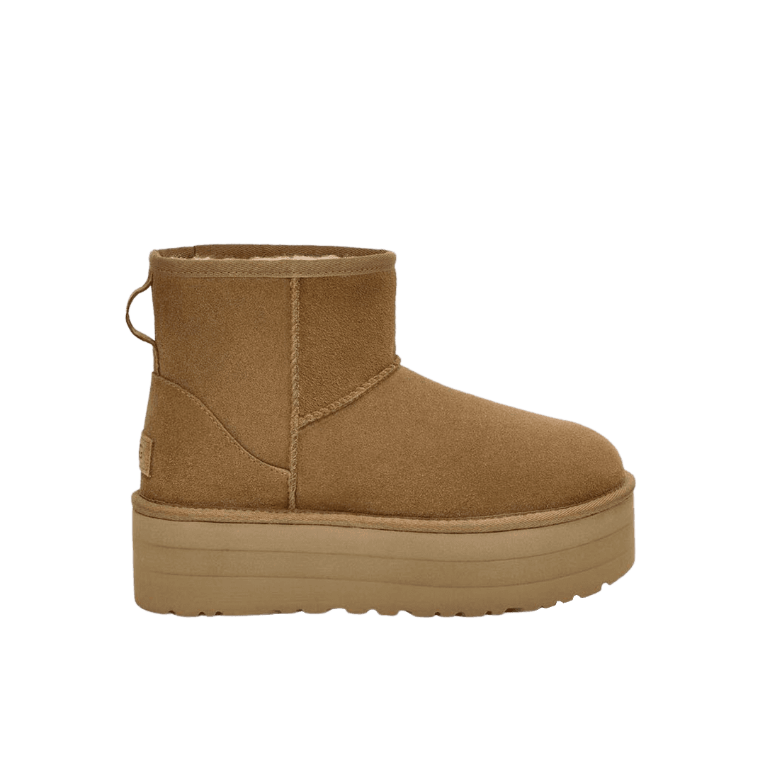 (W) UGG Classic Mini Platform Boots Chestnut