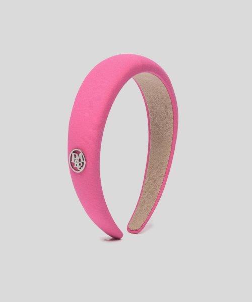 플랙 로고 헤어밴드 핑크