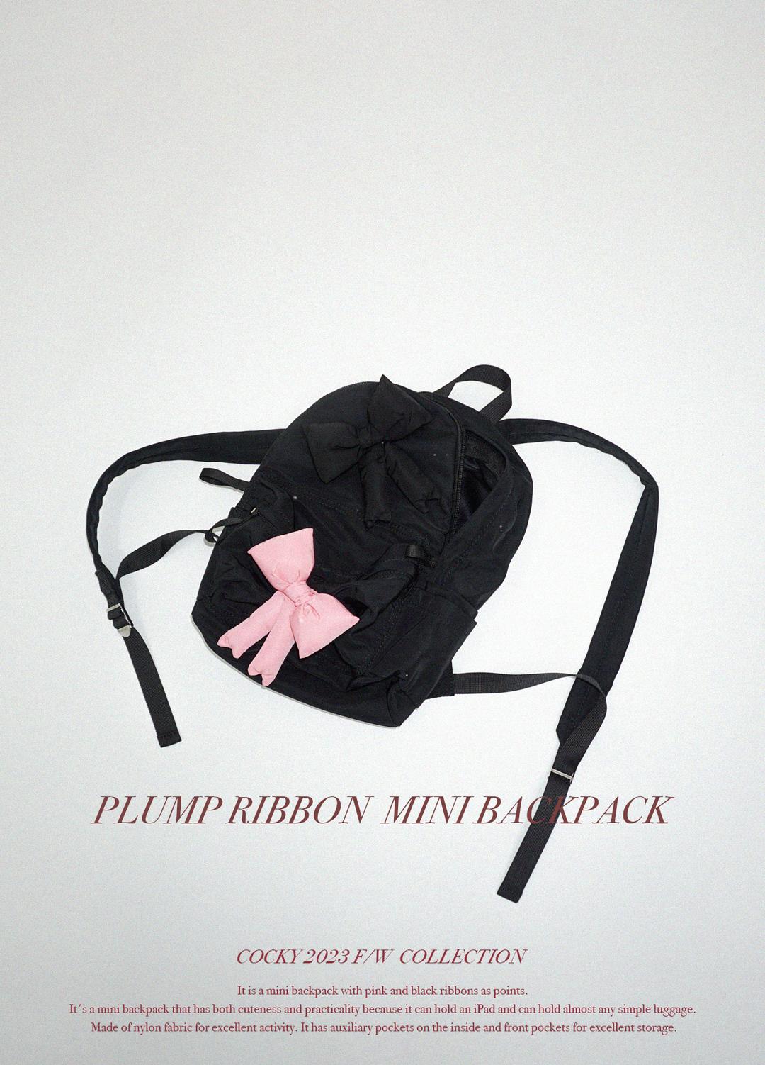 [WOMEN] PLUMP RIBBON MINI BACKPACK *주문폭주