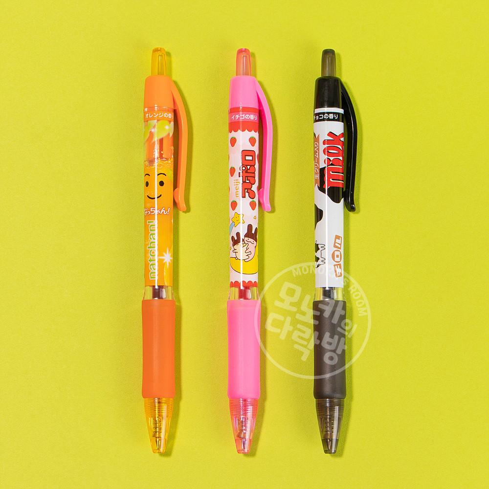[과자 시리즈] NEW 일본 과자 향기 나는 컬러 볼펜 시리즈