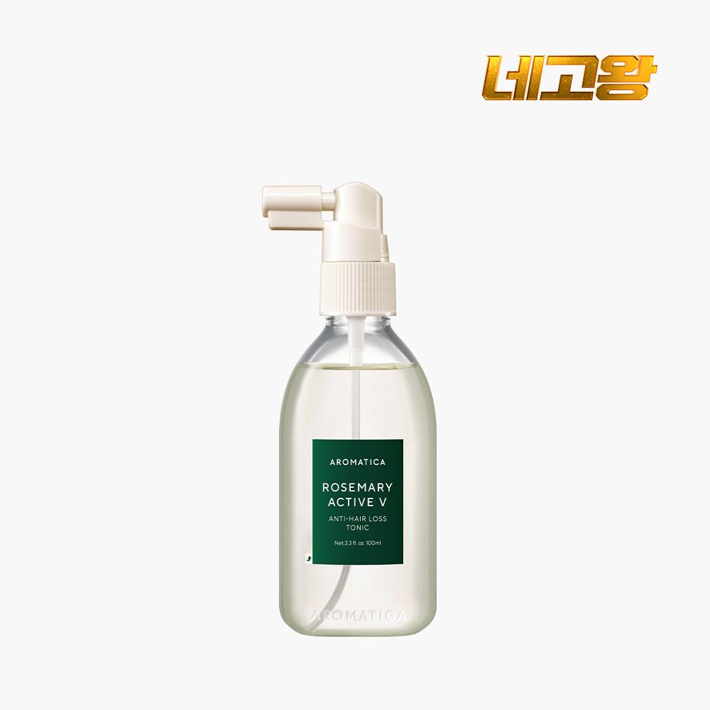 [2차입고]아로마티카 로즈마리 액티브브이 안티헤어로스 토닉 100ML 두피 쿨링 탈모 앰플 진정 스프레이 : 아로마티카