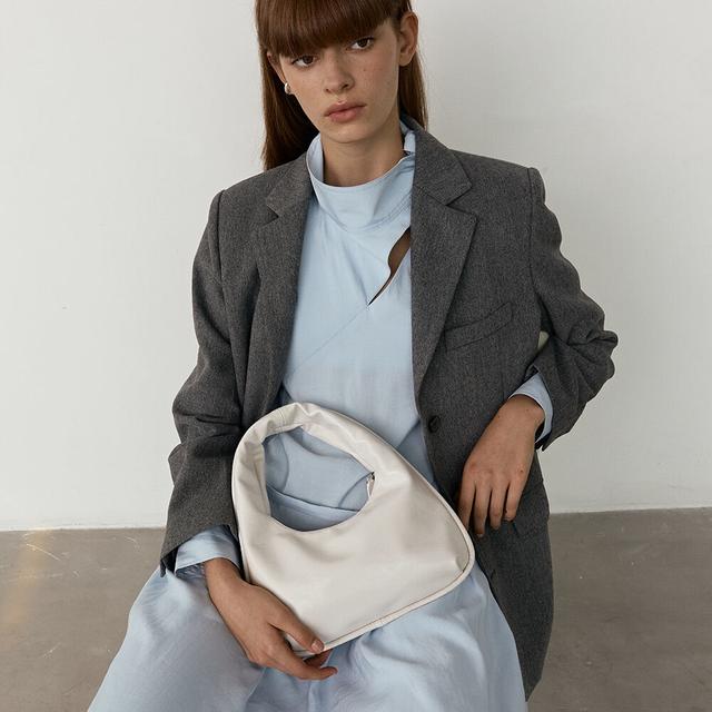 mini plump bag (crinkle white)
