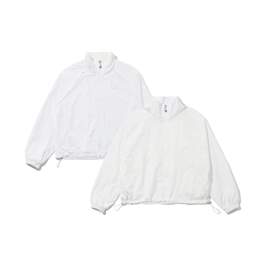 Check Frill Reversible Jumper (white)