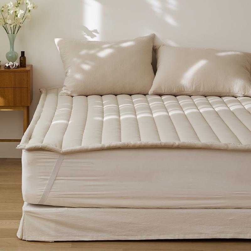 사계절 고정밴드 침대패드 매트리스패드 알러지케어 항균 호텔 누빔 순면 이불패드 미끄럼방지