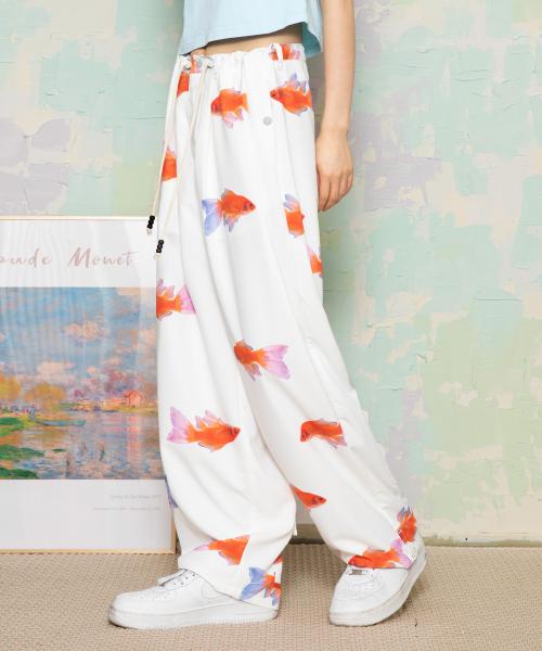 WXP004 금붕어 핀턱 팬츠 (WHITE)