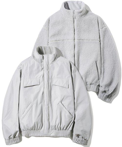 리버시블 플리스 블루종 점퍼 스모크 그레이