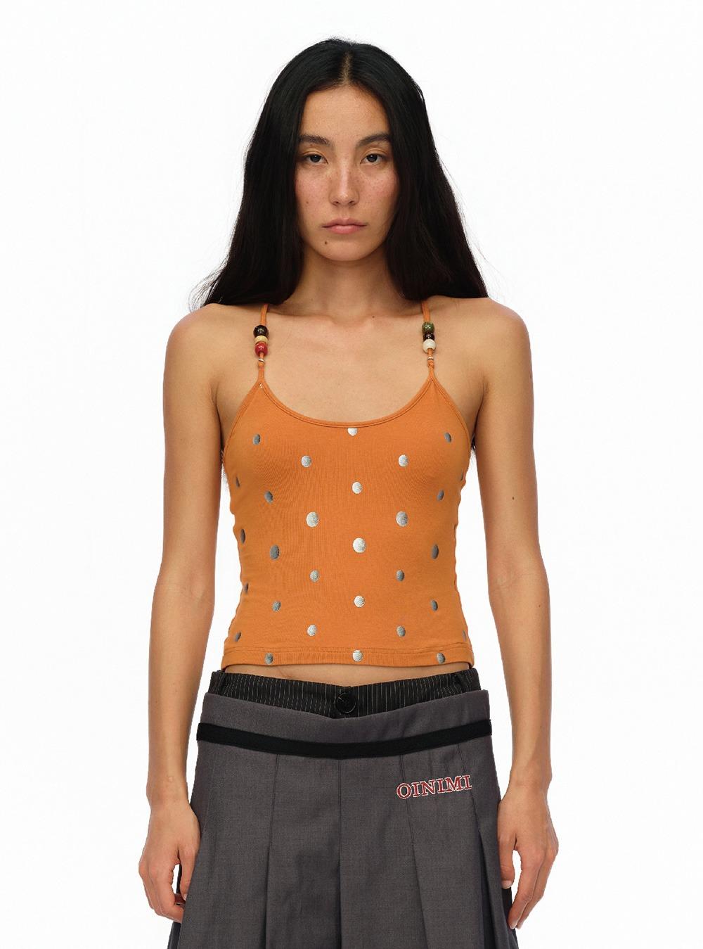 Solar Dot Beaded Top