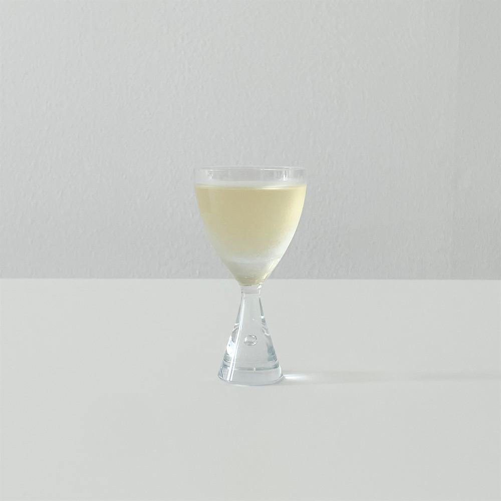 [vintage] Clear bubble cordial glass 클리어 버블 코디얼 글라스