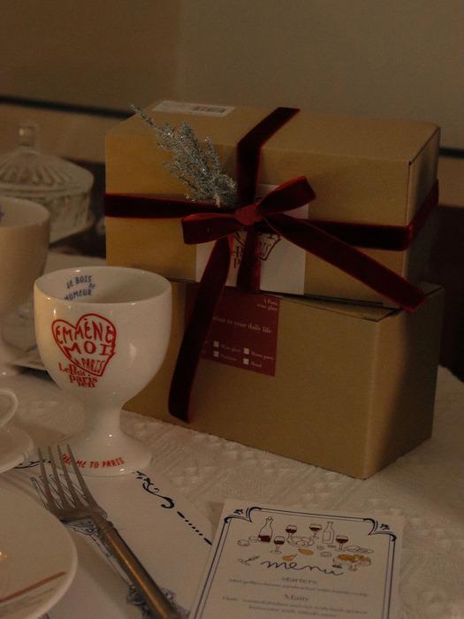 De paris wine glass - berry red