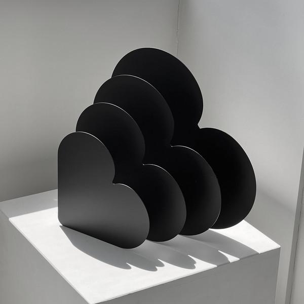 ppp heart rack 2 ( matt black, white, orange )