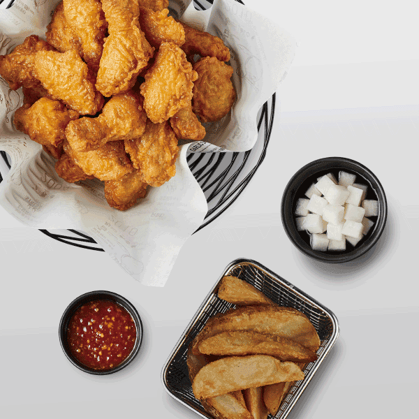 허니콤보웨지감자세트