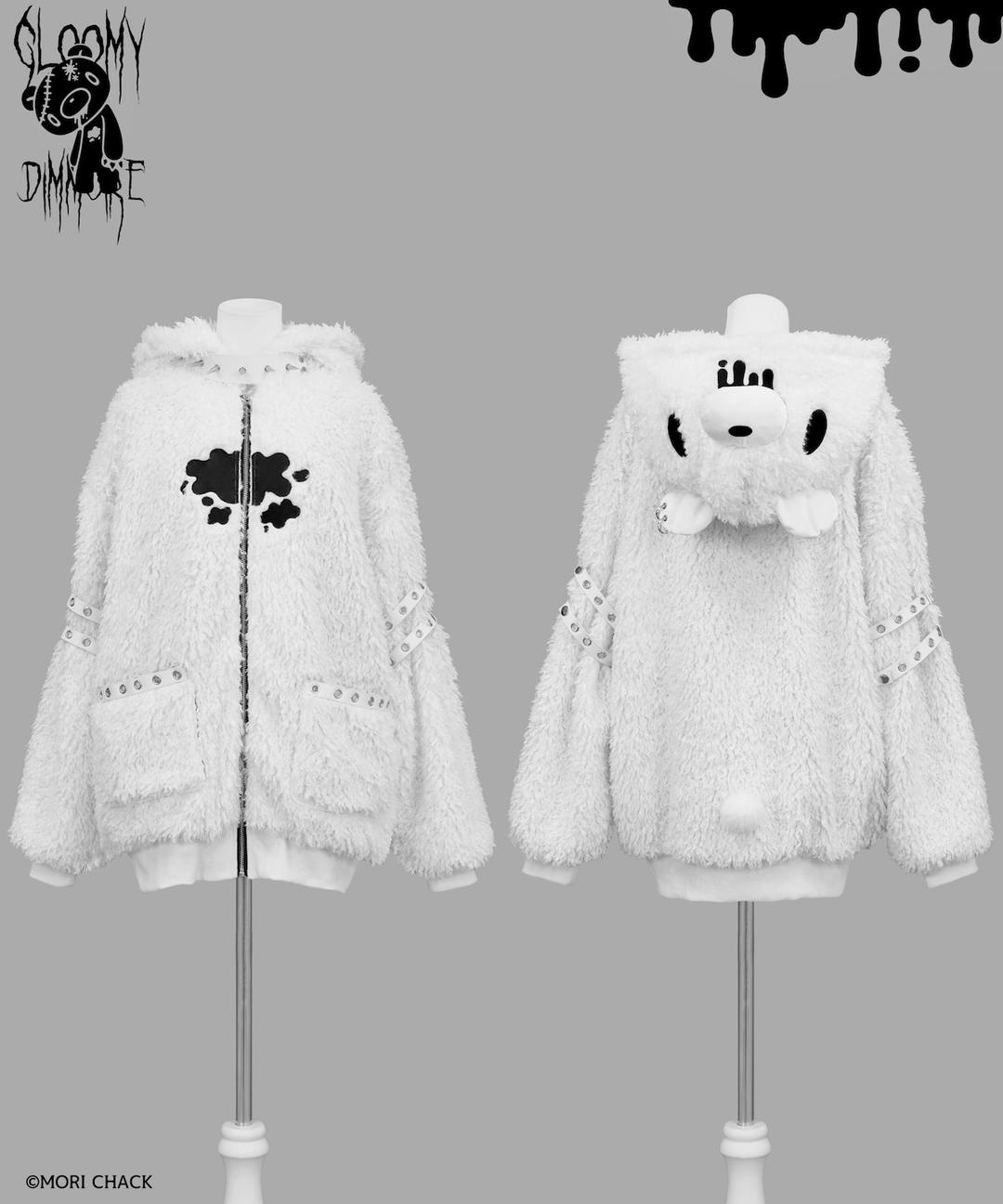 【GLOOMY×DimMoire】グル〜ミ〜ボアパーカー【White】 | DimMoire