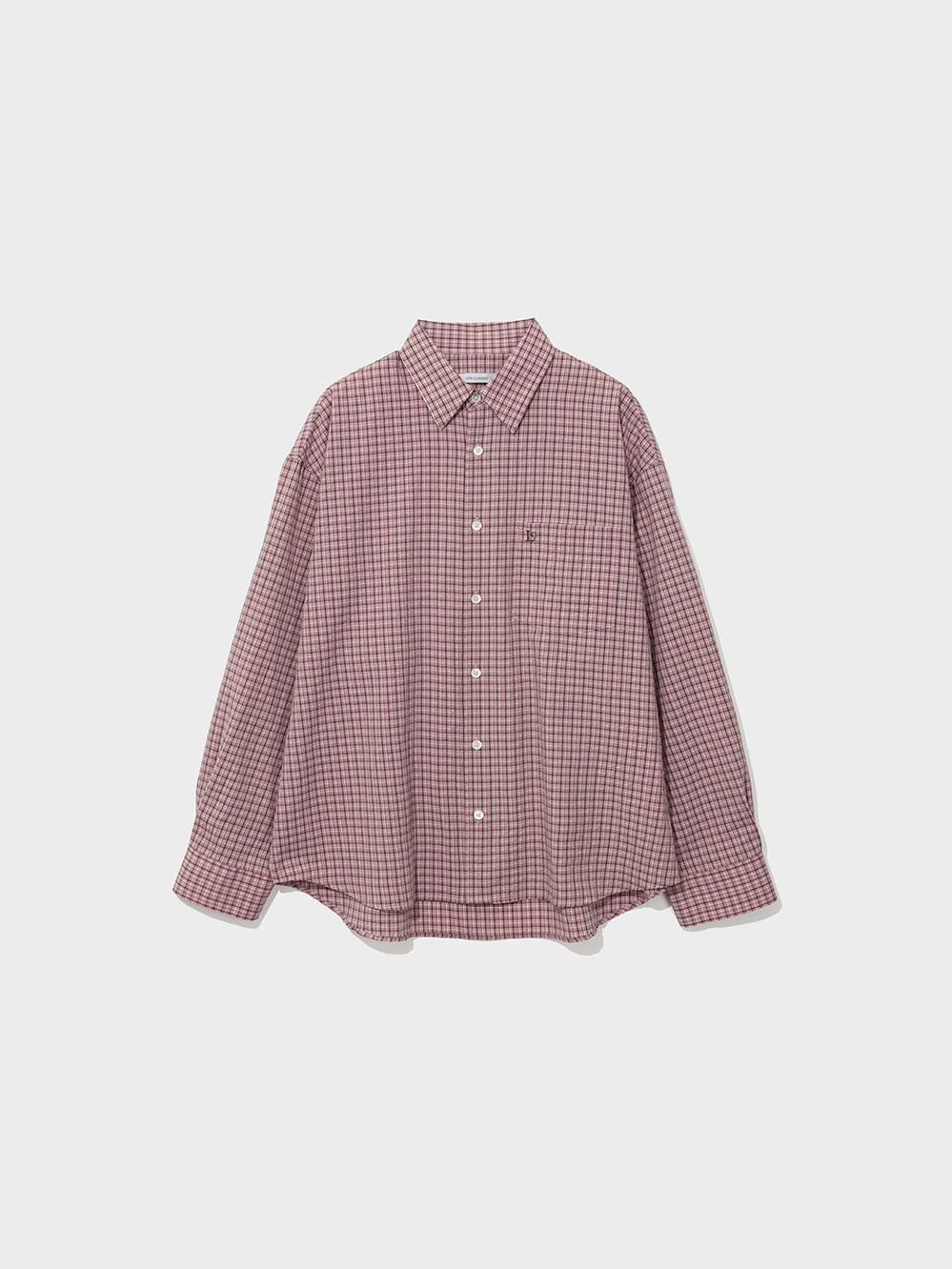 Oversized Lc Checked Shirt_Pink