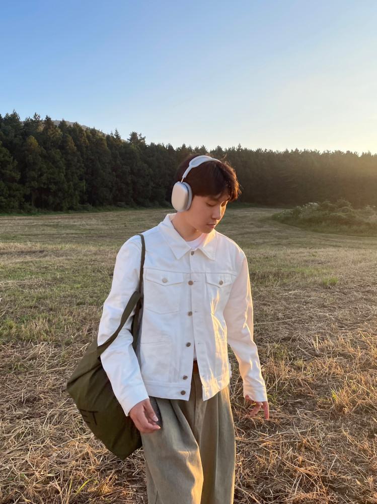 Trucker jacket 트러커 자켓  트러거 블랙 화이트 흰색 크롭 재킷 코튼 크림