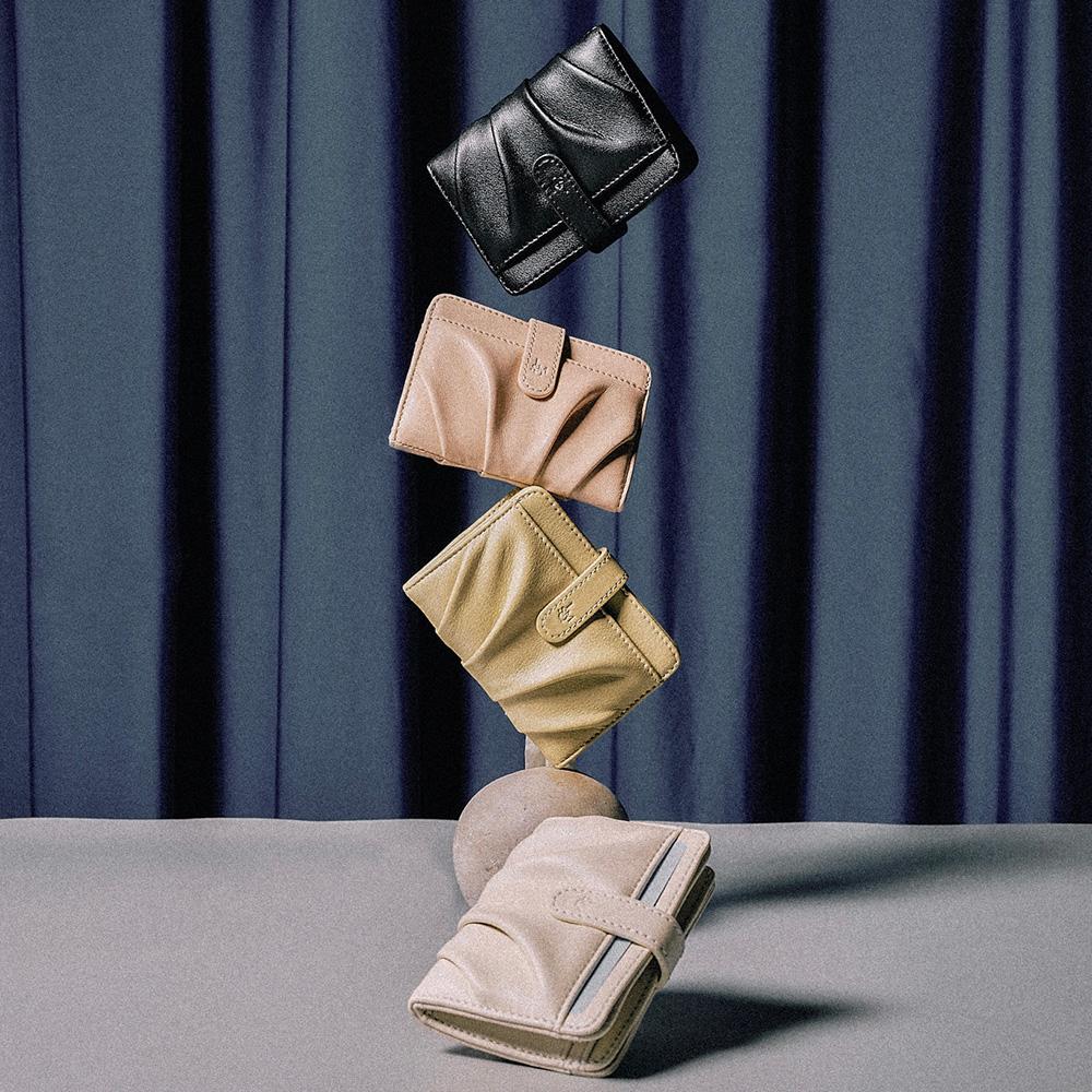 르마스크 도우 콤팩트 카드지갑 가죽 지폐 명함지갑 여자카드지갑 지갑선물 미니 반지갑 (4컬러)