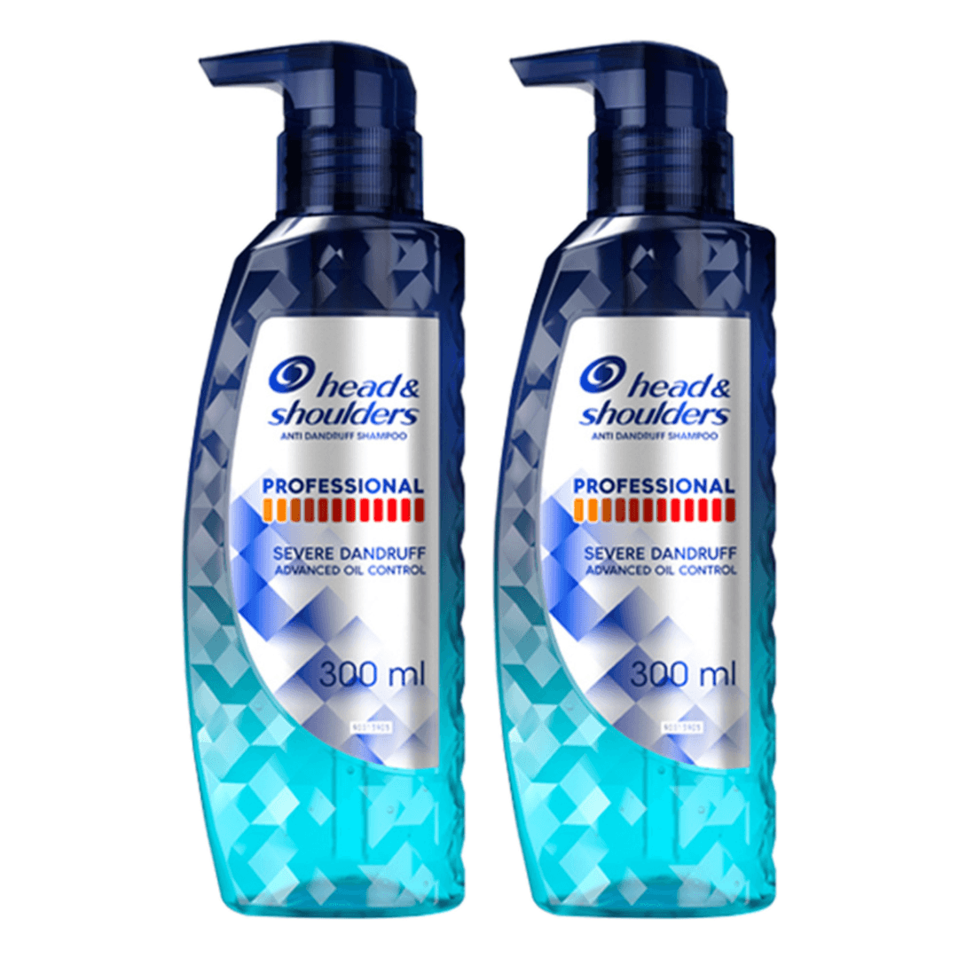 헤드앤숄더 프로페셔널 오일 컨트롤 비듬샴푸, 300ml, 2개