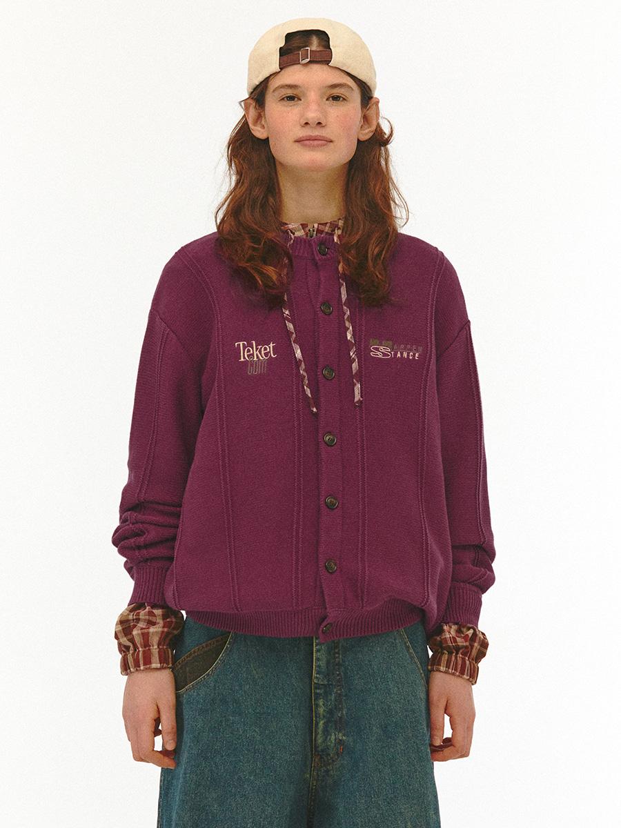 Happenstance Cardigan Burgundy