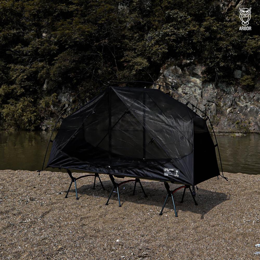 ARBOR 아버 캠핑 야전침대 1인용 솔캠 메쉬 코트텐트