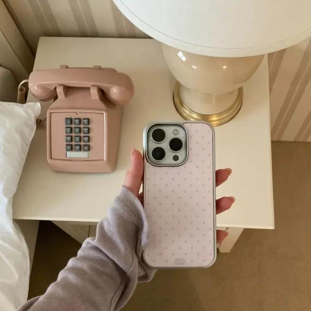 🫧Dear Dot epoxy bumper case (milk pink) 디얼 닷 땡땡이 에폭시 범퍼케이스 핀터무드 온일 자체제작 폰케이스 커플케이스