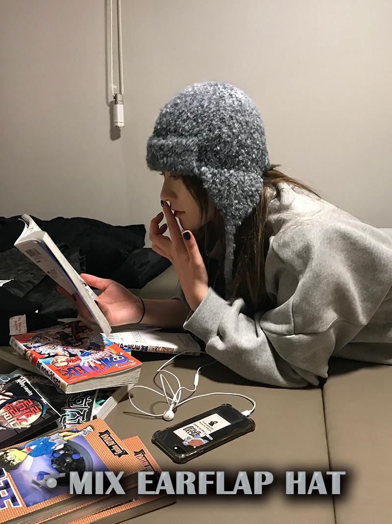MIX EARFLAP HAT (3color!)