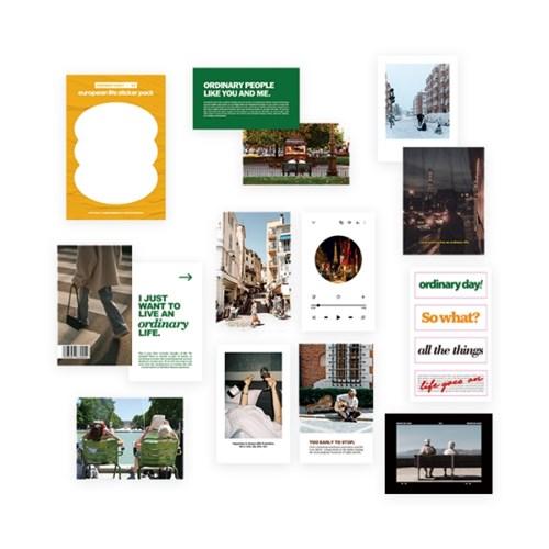 유러피안 라이프 스티커팩