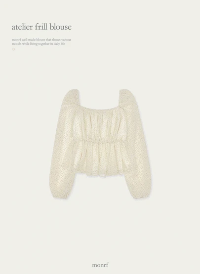 [made] 아뜰리에 프릴 블라우스 1color